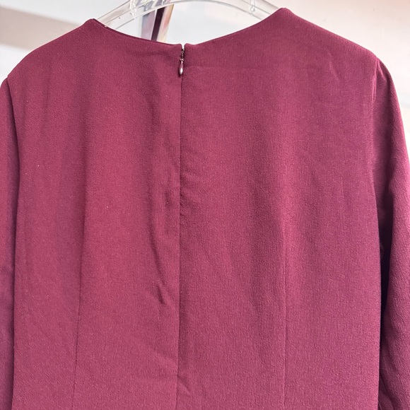 DRESS THE POPULATION COBY LONG SLEEVE STRETCH CREPE RWIST DRESS SIZE medium - Picture 7 of 7